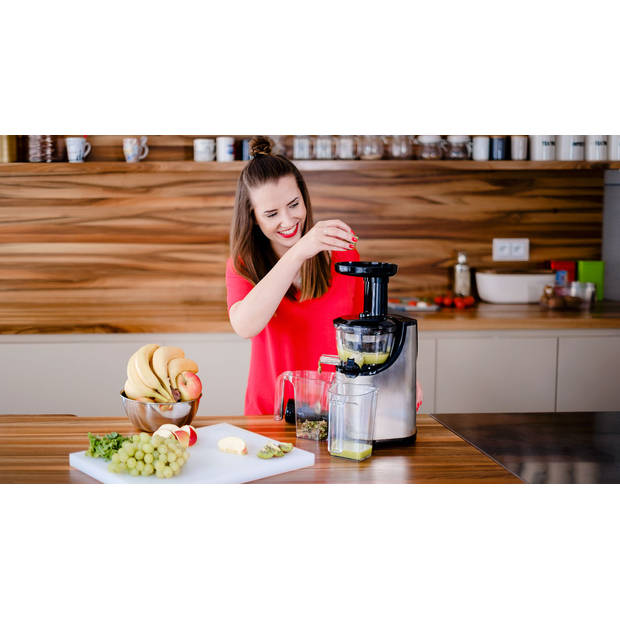 Teesa slow juicer BPA-vrij geschikt voor groente en fruit RVS TSA3220