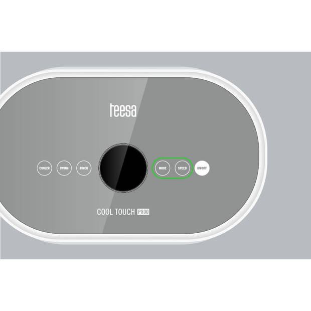 Teesa Cool Touch P800 draagbare aircooler met afstandsbediening 300m3/h TSA8044