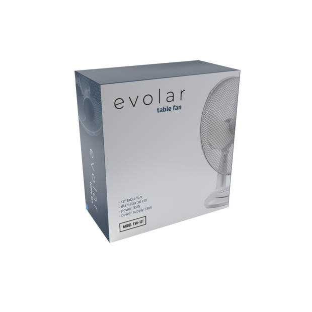 Evolar EVO-12T Tafelventilator Wit