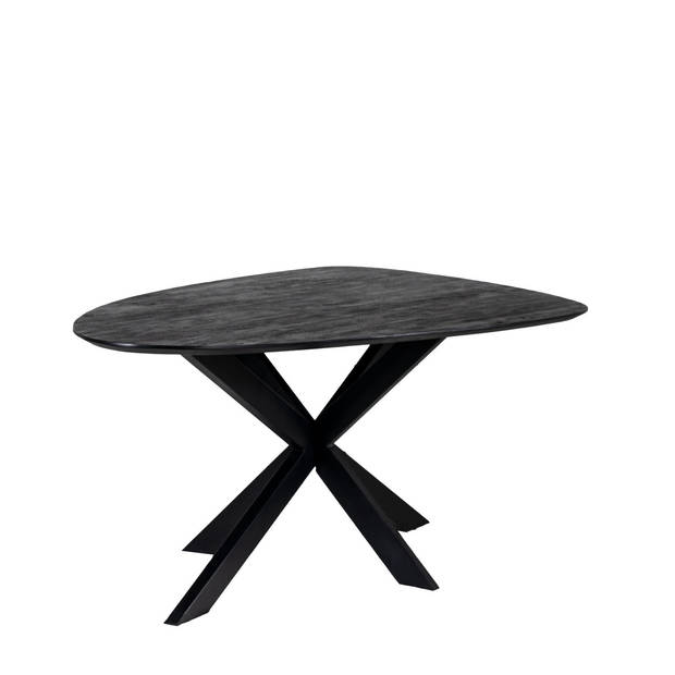 Giga Meubel - Eettafel Kiezel - Zwart - 200cm - Matrix-poot - Tafel Owen