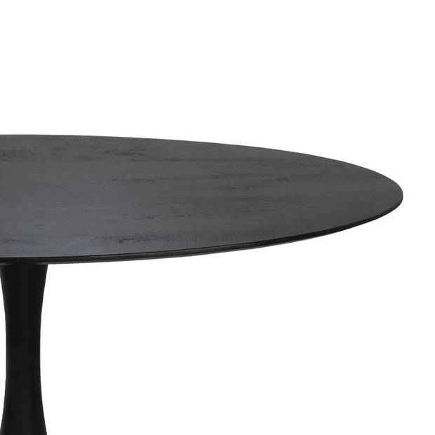 Giga Meubel - Eettafel Ovaal - Zwart - 160cm - O-poot - Eettafel Ziggy