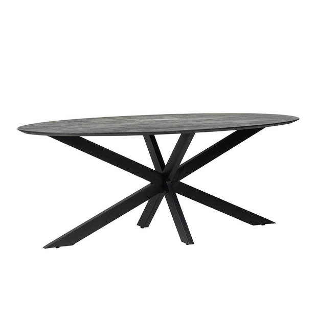 Giga Meubel - Eettafel Ovaal - 200cm - X-poot - Eettafel Ziggy