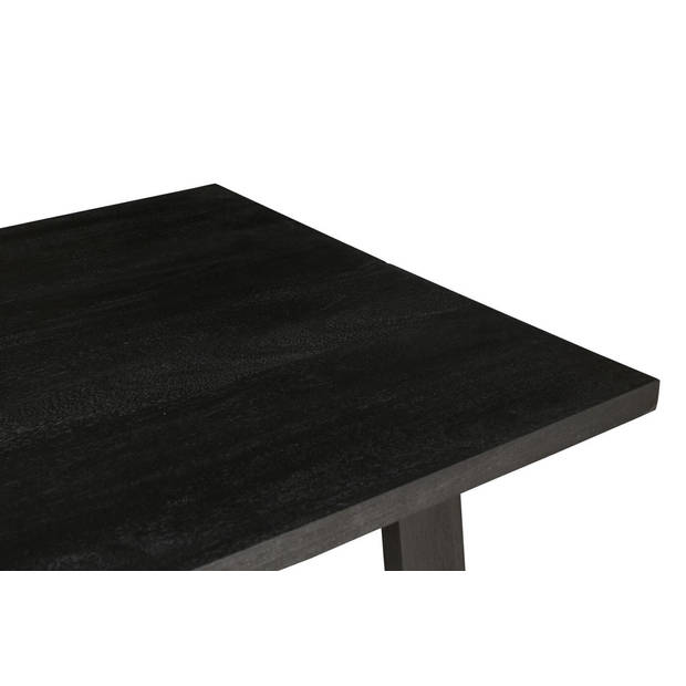 Giga Meubel - Eettafel Zwart - Mangohout - 160cm - Eettafel Nathan