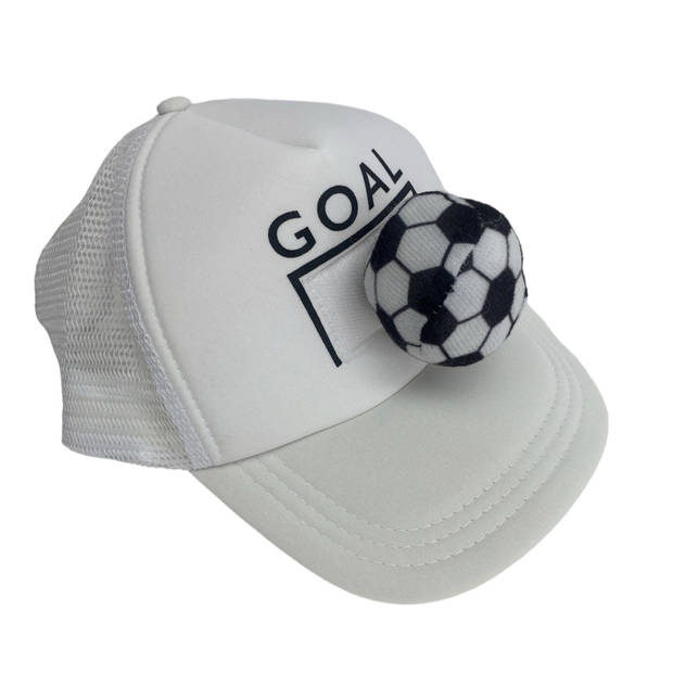 Voetbal Cap Goal EK/WK Voetbal - Wit