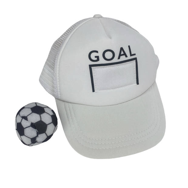 Voetbal Cap Goal EK/WK Voetbal - Wit