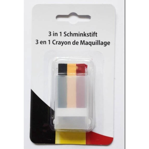 Schminkstift 3-in-1 EK/WK Voetbal België