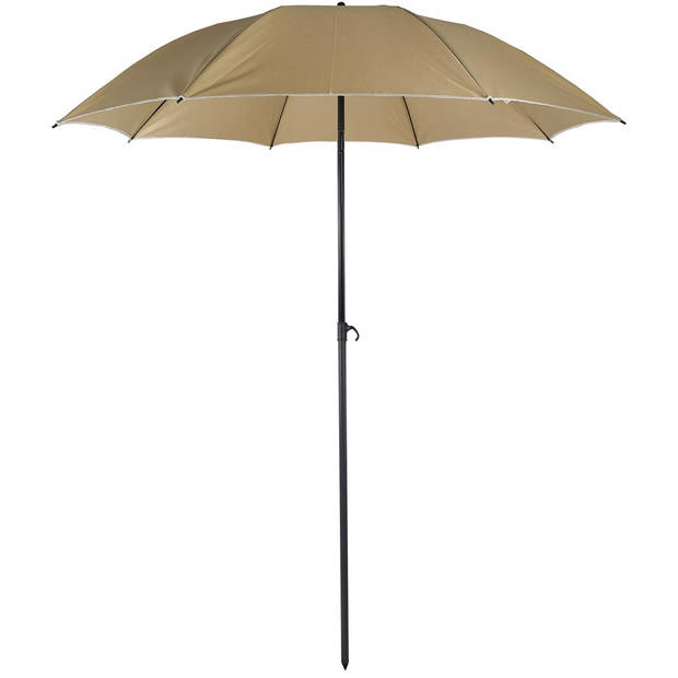 Strand parasol S Ø180cm taupe.