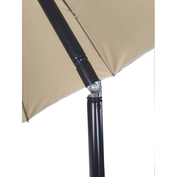 Strand parasol S Ø160cm taupe.