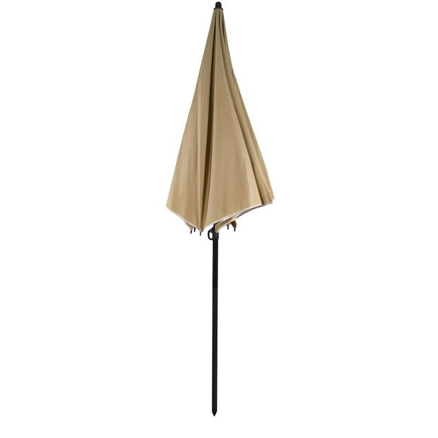 Strand parasol S Ø180cm taupe.