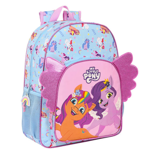 Schoolrugzak My Little Pony Wild & free Blauw Roze 33 x 42 x 14 cm