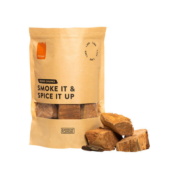 Smokin' Flavours rookchunks pecan 1,5kg