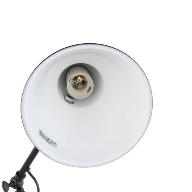 MISOU Bureaulamp - Zwart - Verstelbaar - Metaal - Retro - 25x15x62cm