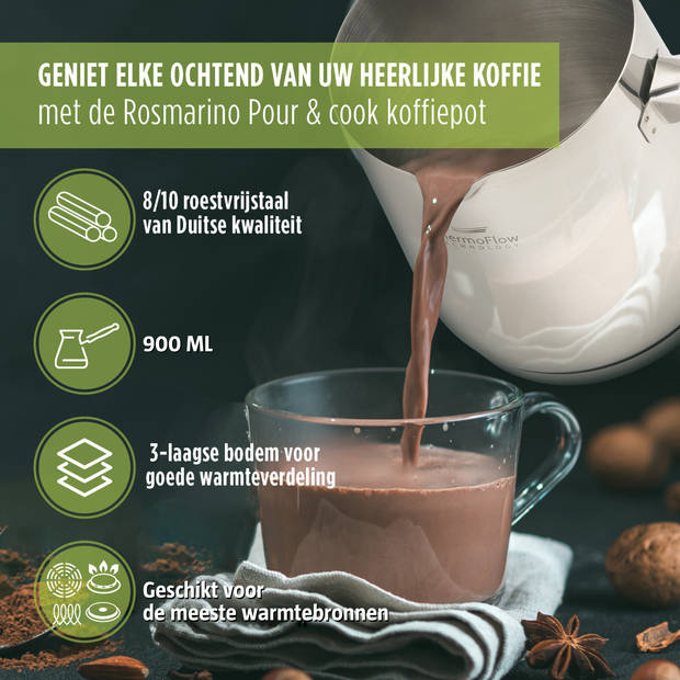 Rosmarino Pour & Cook Koffiepot - 900 ml