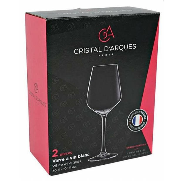 Cristal d'Arques - Set van 2 witte wijnglazen - 300ml