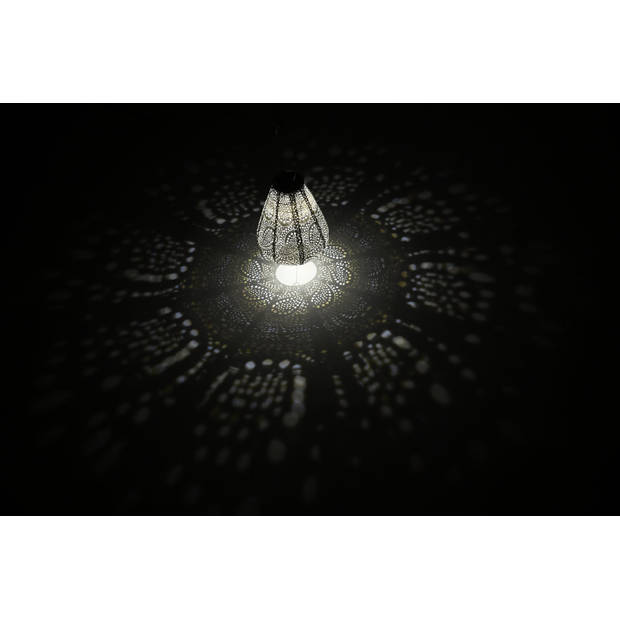 Lumiz - Solar tuinverlichting Paisley Tulip - 20 cm - Silver