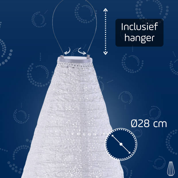 Lumiz - Solar tuinverlichting Spectare Drop - 28 cm - Zilver