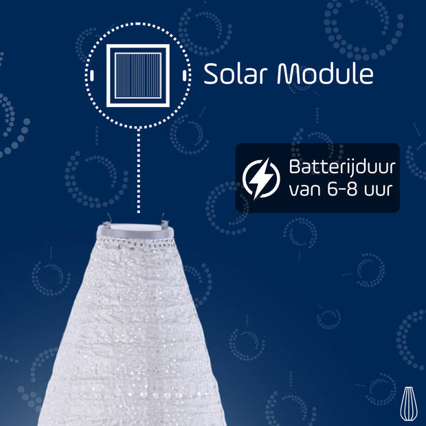 Lumiz - Solar tuinverlichting Spectare Drop - 28 cm - Zilver