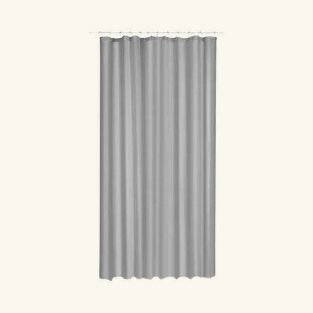 MARBEAUX Douchegordijn - Anti Schimmel - met Ringen - Grijs - 180x200 cm - Polyester