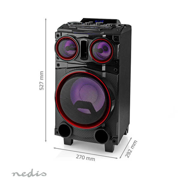 Nedis Bluetooth Party Speaker - SPPT800BK