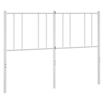 vidaXL Hoofdbord 150 cm metaal wit