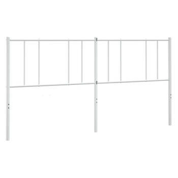 vidaXL Hoofdbord 180 cm metaal wit