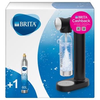 BRITA Bruiswatertoestel SodaONE Zwart incl. 1 CO2-cilinder en 1 Soda Fles