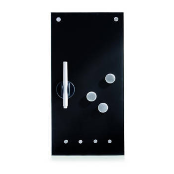 Magnetisch whiteboard 20 x 40 cm Zeller Present inclusief accessoires