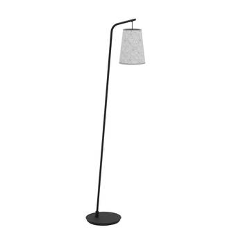 EGLO Alsager Vloerlamp - E27 - 170 cm - Zwart/Grijs - Vilt/Staal