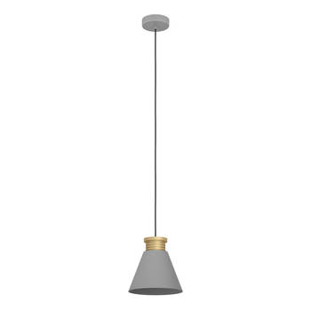 EGLO Twicken Hanglamp - E27 - Ø 22 cm - Grijs/Goud -Staal