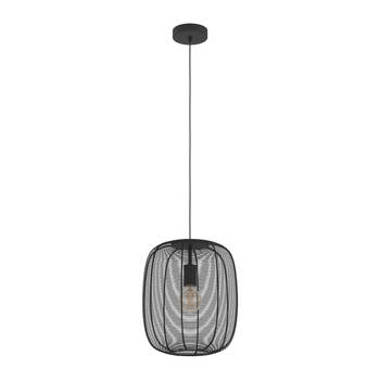 EGLO Rinroe Hanglamp - E27 - Ø 32,5 cm - 1 lichts - Zwart - Staal