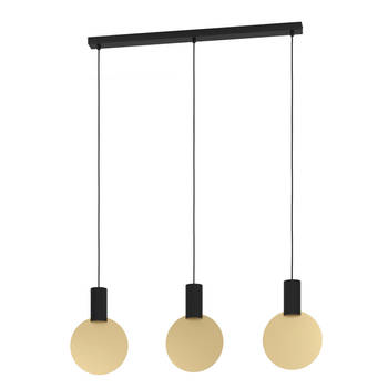 EGLO Sarona Hanglamp - GU10 - 91 cm - Zwart/Goud - Staal