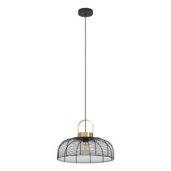 EGLO Roundham Hanglamp - E27 - Ø 45 cm - Zwart/Goud - Staal