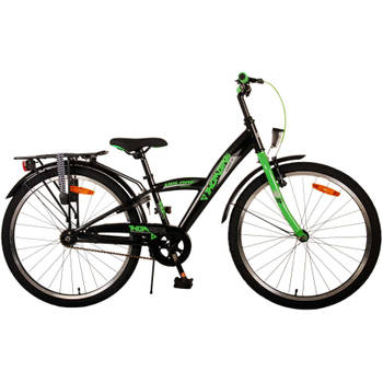 Volare Jongensfiets Thombike 24 Inch 23 cm Jongens Terugtraprem Zwart/Groen