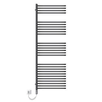 Elektrische badkamerradiator met verwarmingselement 900W 500x1600 mm antraciet ML design