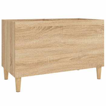 vidaXL Platenkast 74,5x38x48 cm bewerkt hout sonoma eikenkleurig