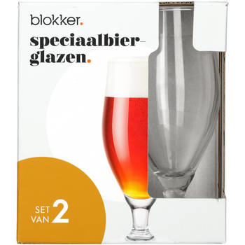 Blokker speciaal bierglas op voet s/2