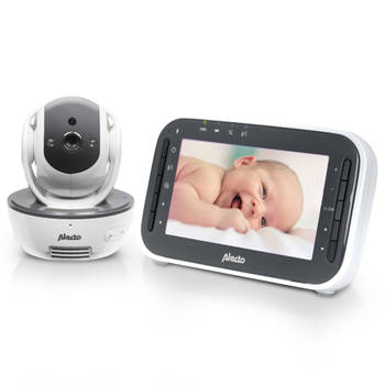 Babyfoon met camera en 4.3" kleurenscherm Alecto Wit-Antraciet