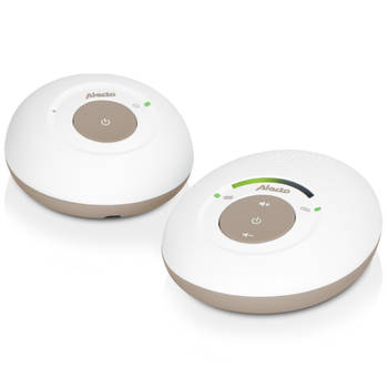 Full Eco DECT babyfoon Alecto Wit-Taupe