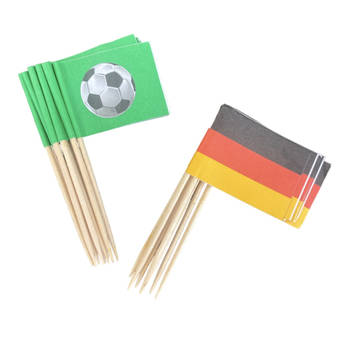 Vlaggenprikkers EK/WK Voetbal Duitsland - 50 stuks