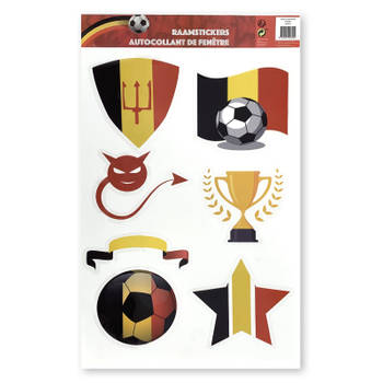 Raamstickers EK/WK Voetbal België 8204