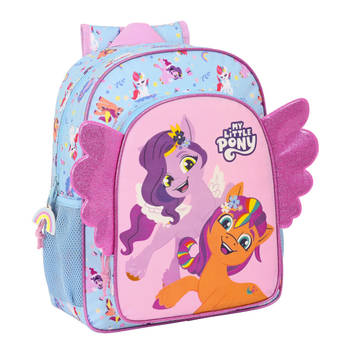 Schoolrugzak My Little Pony Wild & free 32 x 38 x 12 cm Blauw Roze