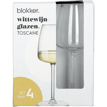 Blokker Blokker Toscane wittewijnglazen - set van 4 - 32cl aanbieding