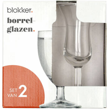 Blokker borrelglazen - set van 2 - 5cl