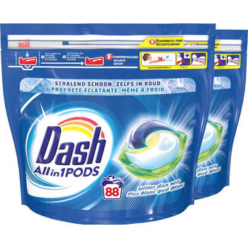 Dash All in 1 Wasmiddel Pods Regular Wit - 2x44 Wasbeurten - Voordeelverpakking
