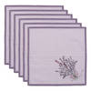 HAES DECO - Set van 6 Servetten (Textiel) - 40x40 cm - 100% Katoen - Lavender Garden