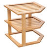 5Five keukenrek/opbergrek/aanrecht organizer - 26 x 23 x 26 cm - bamboe hout - Keukenkastorganizer