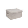 Stoffen opbergbox beige Bigso - 35 x 26 x 19 cm