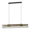 EGLO Nohales Hanglamp - E27 - 112 cm - Zwart/Goud - Staal