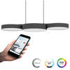 EGLO connect.z Barbano-Z Hanglamp - 82 cm - Zwart/Wit - RGB