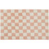 Blokker badmat Checker - 55x85cm - roze/wit